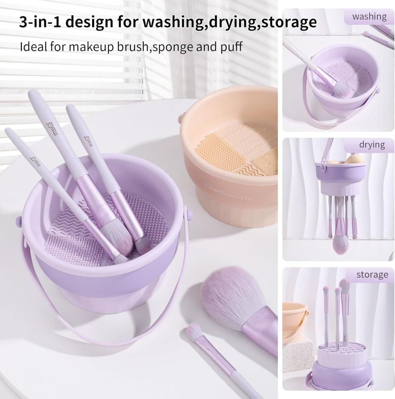 3 in 1 Makeup Brush Cleaner Bowl
